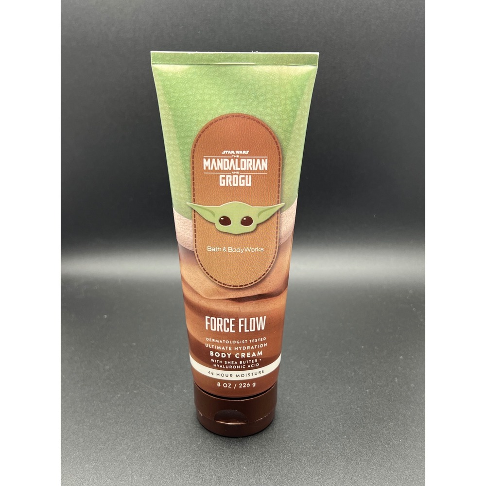 Bath & Body Works Star Wars Mandalorian Grogu Force Flow Body Cream 8oz New